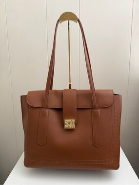 Steve Madden Brown Leather Tote Bag
